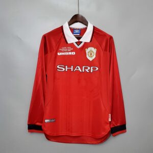 Retro long-sleeved 99_00 M-U Champions League version home