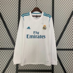 Retro Long Sleeve Real Madrid 17_18 Home